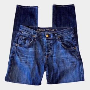 Citizens of Humanity Jerome Dahan Button Fly Medium Wash Blue Denim Jeans